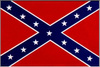 30 × 45 cm Flag with Wooden Stick - Confederate Battle Flag