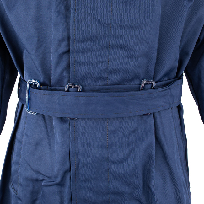 WATERPROOF TRENCH COAT - ROMANIAN ARMY MILITARY SURPLUS - LIKE NEW - NAVY BLUE