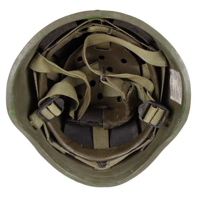 BALLISTIC HELMET - T.P. - ITALIAN ARMY MILITARY SURPLUS - GREEN OD - LIKE NEW/DECO