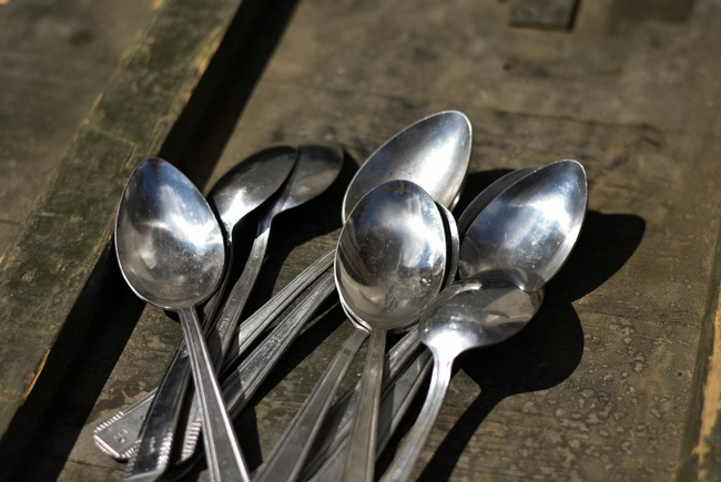 Stainless steel spoon Romanian surplus
