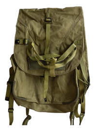 Military Olive Rare Romanian Retro Rucksack- Vintage - good condition