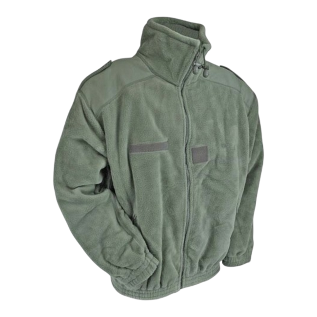 Fleece Jacket - French Army Surplus - Olive Green