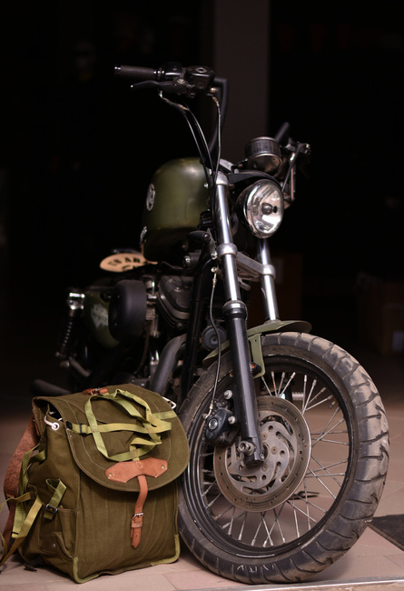 Military Rucksack- Cold War Romanian army (Canvas) - vintage rare - OD Green - Like new