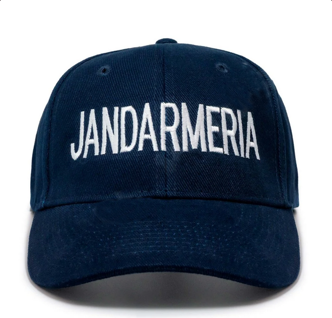 Customized JANDARMERIA cap - Navy blue