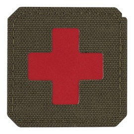PATCH MEDIC CROSS LASER CUT - RANGER GREEN/RED - M-TAC