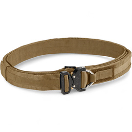 Double tactical belt with Austrialpin buckle - Low Profile - DEFCON 5 - Coyote Tan