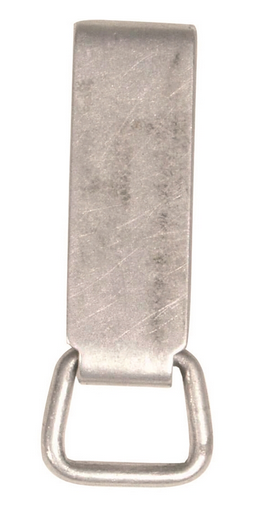 German Aluminum Belt Keeper Used