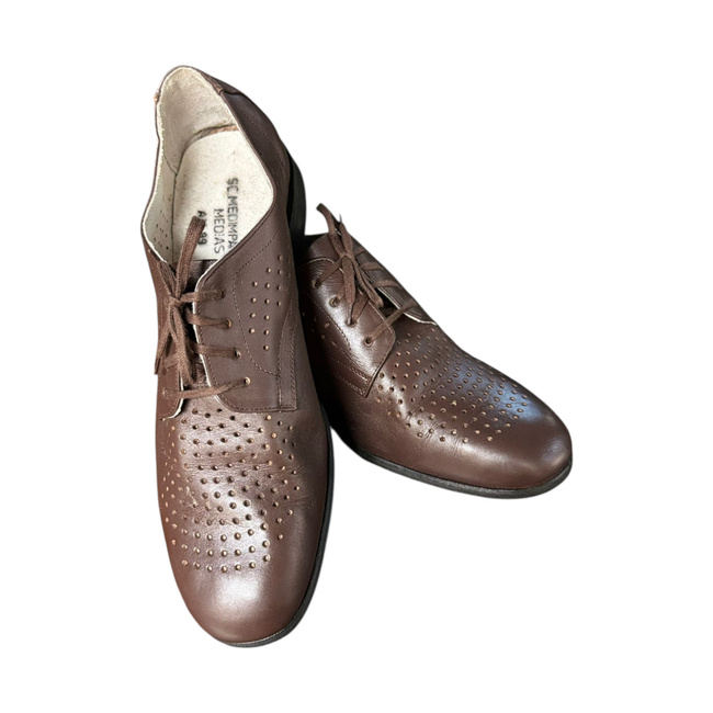 Summer shoes for men - RSR period - Romanian Army surplus - Brown - In good condition