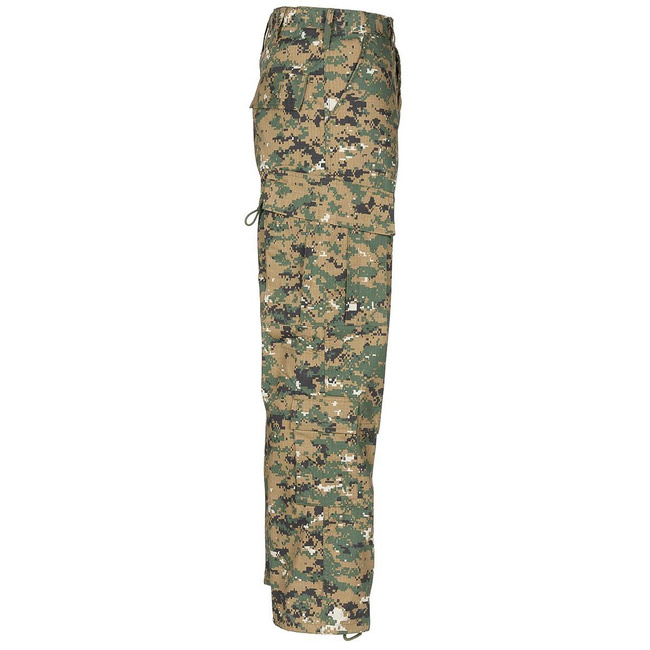 US FIELD PANTS - RIP-STOP - MFH® - DIGITAL WOODLAND