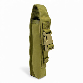 Single Pouch for Signal Rocket or Flare - Pop Flare Single - MOLLE - U.S. Army Military Surplus - Eagle Industries - Khaki - Like New