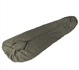 Sleeping bag zipper liner, green OD - Dutch Army Military Surplus - Used