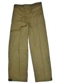DANISH WET WEATHER PANTS - OLIVE DRAB - MILITARY SURPLUS - USED