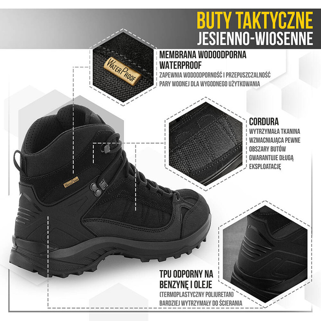 BOOTS TACTICAL DEMI-SEASON - BLACK - M-TAC