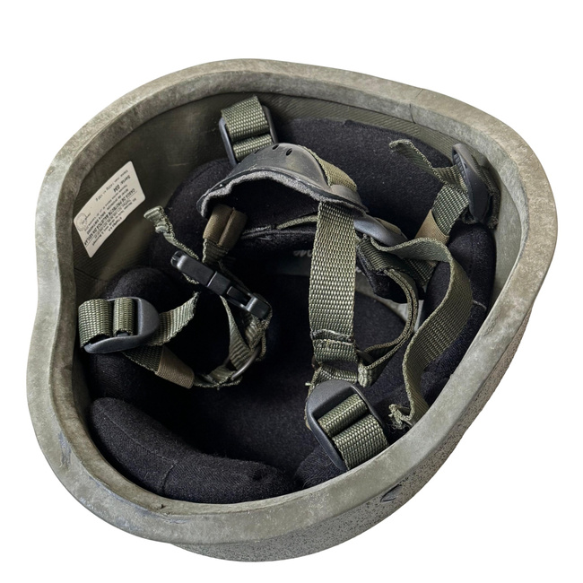 Ballistic Protection Helmet - Kevlar - Romanian Armed Forces Military Surplus - Olive Drab Green - Like New