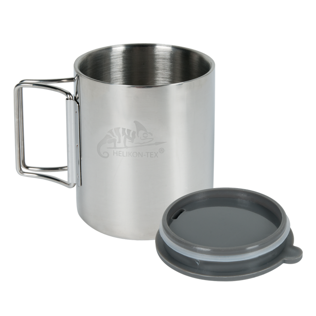 STAINLESS STEEL THERMO CUP WITH LID AND POUCH - 250 ML - Helikon-Tex