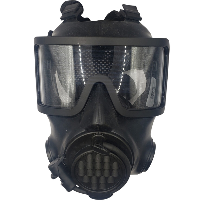 GAS MASK OM-2020 - WITH DRINKING PORT - BIDON - BLACK