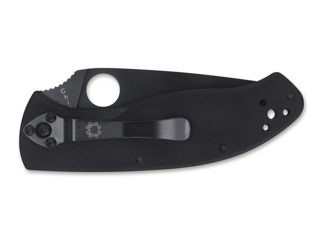 TENACIOUS POCKET KNIFE - ALL BLACK - SPYDERCO