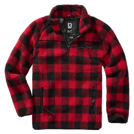 Teddyfleece Troyer Jumper - black/red - Brandit