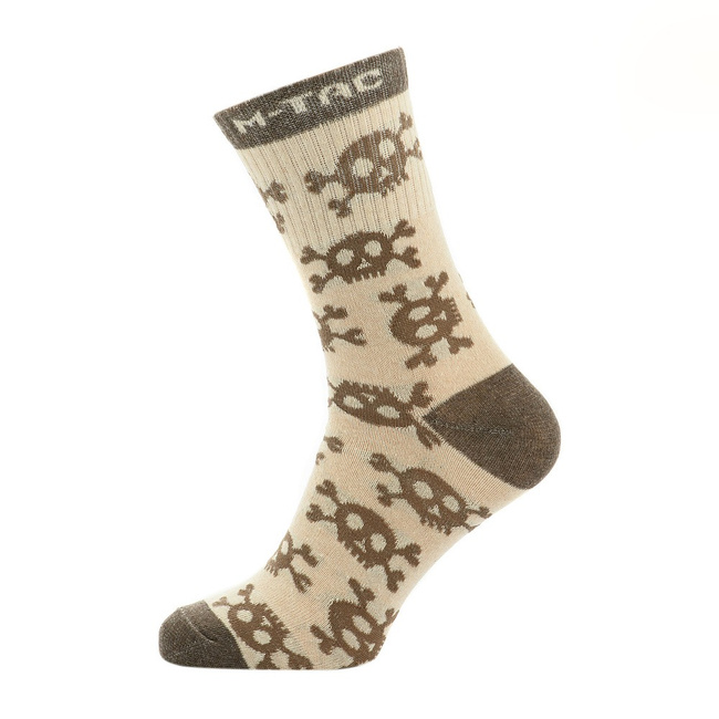 Lightweight Socks - Mk.3 Pirate Skull - Sand - M-Tac
