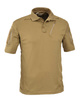 POLO T-SHIRT WITH POCKETS - "ADVANCED TACTICAL" - DEFCON 5® - COYOTE TAN