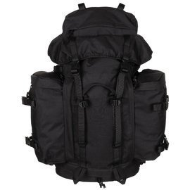 BUNDESWEHR MOUNTAIN BACKPACK - WITH 2 SIDE BAGS - 80 L - MFH® - BLACK