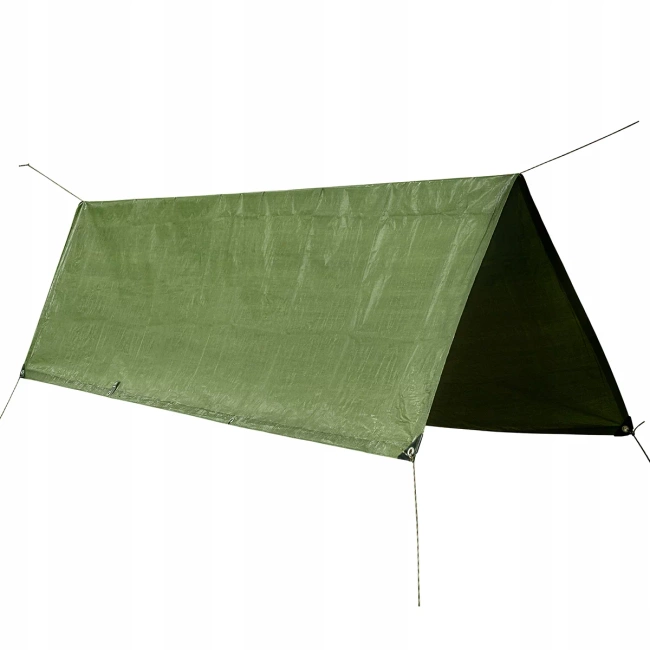 POLYETHYLENE TARPAULIN - Mil-Tec - OD - 480 x 600 CM