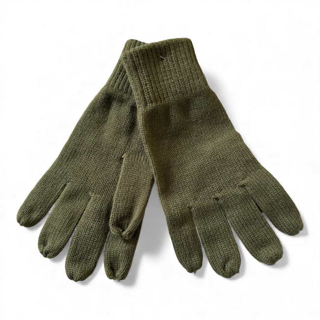 Wool Gloves - Romanian Armed Forces - OD Green - Like New