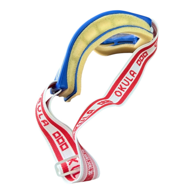 Flexible Protective Goggles with Transparent Resistant Plastic Visor - OKULA - Romanian Army Military Surplus - In Good Condition