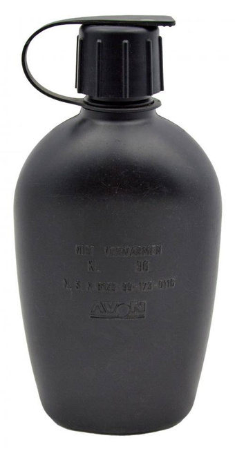 FIELD BOTTLE - MILITARY SURPLUS FROM THE DUTCH ARMY - BLACK - USED