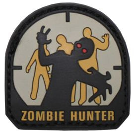 Velcro Patch, Zombie Hunter, 3 D