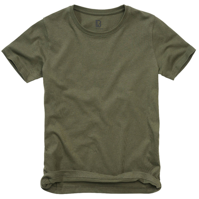 KIDS COTTON T-SHIRT - OLIVE - BRANDIT