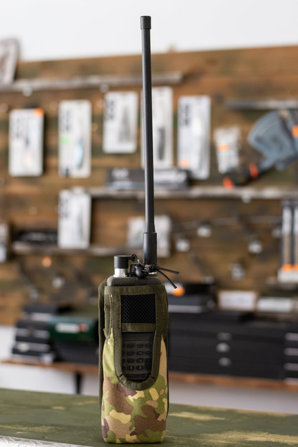 POUCH FOR CORDAGE STATION, COMBAT CAMOUFLAGE - MILITARY SURPLUS FROM ROMANIAN ARMY - LIKE NEW