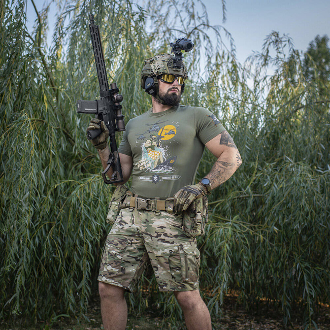 T-SHIRT SURF CLUB - LIGHT OLIVE - M-TAC