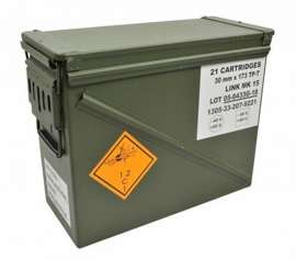 METAL AMMO BOX M548- LARGE/SIZE 7 - US ARMY MILITARY SURPLUS - LIKE NEW