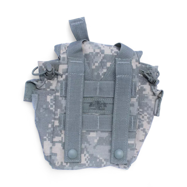 Molle pouch for water bottle - US Army military surplus - ACU camouflage - Used