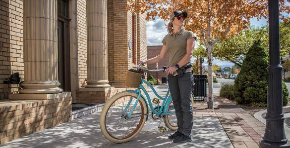 WOMEN S URBAN TACTICAL PANTS - UTP - POLYCOTTON RIPSTOP - Helikon-Tex - KHAKI