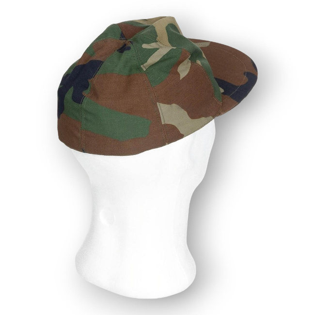 Field Cap - Winter Version - Turkish Army Military Surplus - Turkish Woodland Camouflage - Rip-Stop - Like New