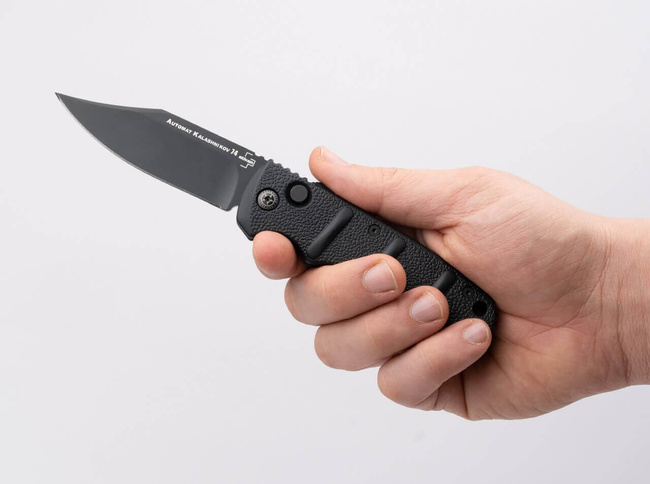 POCKET KNIFE BHQ AKS-74 BOWIE BLACK - BOKER PLUS