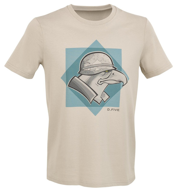 PRINTED T-SHIRT - EAGLE WITH HELMET - D.FIVE - DESERT DUST