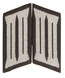 COLLAR PATCH - EAST GERMAN ARMY SOLDIER - BLACK