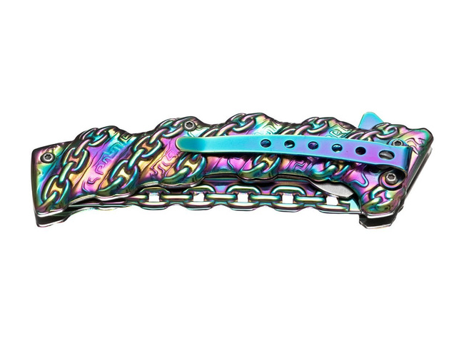 POCKET KNIFE CHAINED RAINBOW - MAGNUM