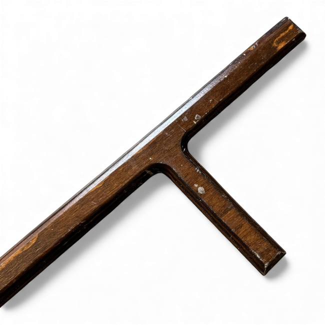 Wooden Tonfa - Romanian Army Military Surplus - Lacquered - In Good Condition