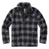 TEDDYFLEECE JACKET - BLACK/GREY - BRANDIT