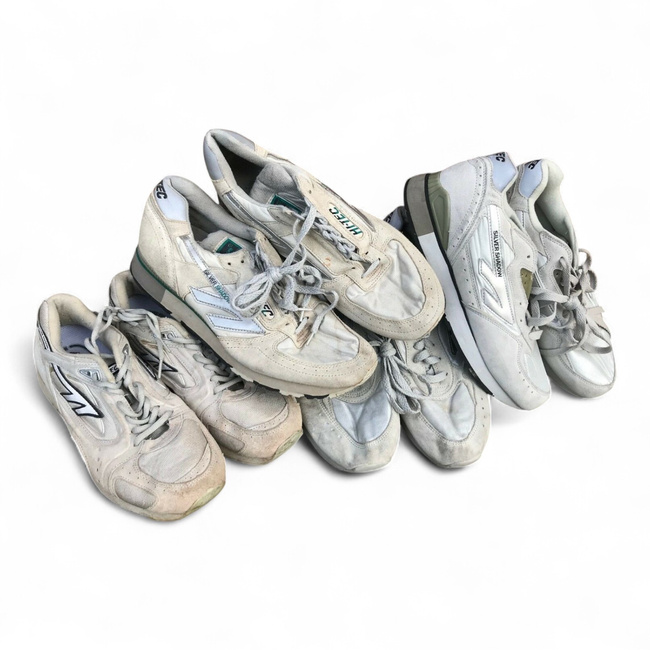 SPORTS SHOES - HI TEC - SILVER SHADOW - BRITISH ARMY MILITARY SURPLUS - WHITE - USED