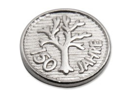 Emblem 9 mm nickel-plated 150 years - Böker