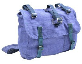 Romanian Military bread bag - Security, post-WWII, Romanian Army Surplus blue - Used