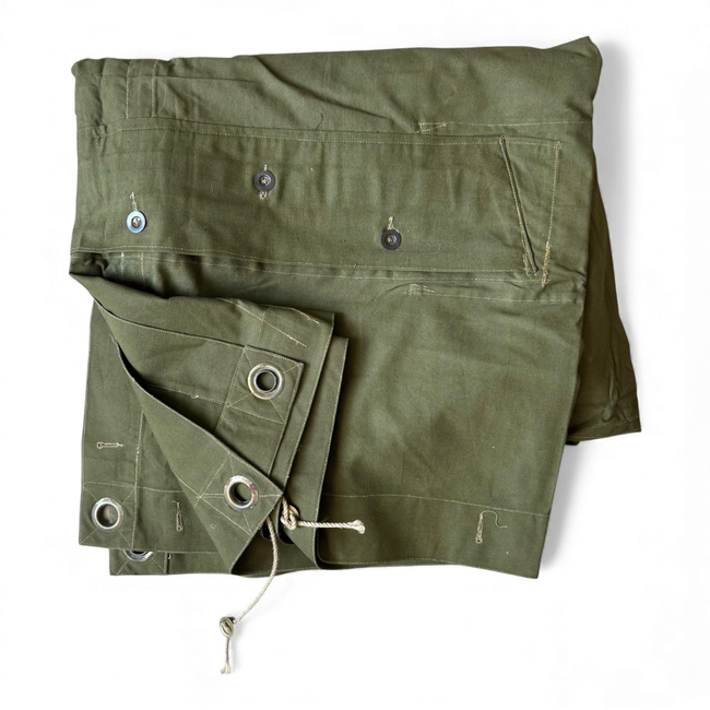 Tent Sheet - Model 1970 MFA - Romanian Army Military Surplus - Olive Drab - In Good Condition