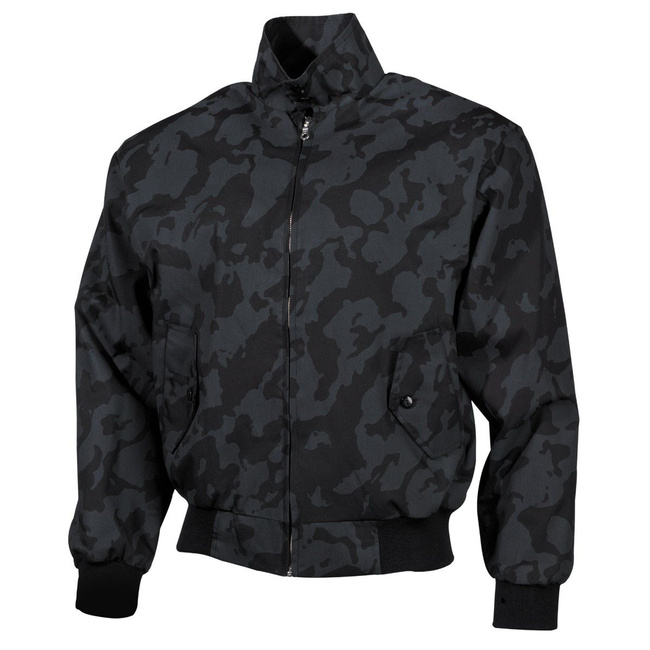 Jacket - "English Style" - NIGHT CAMO - Chequered Pattern Lining