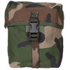 MULTIFUNCTIONAL POUCH - 16 X 16 X8 CM - MOLLE - MEDIUM - DUTCH ARMY MILITARY SURPLUS - FOREST CAMO, NAVY - USED