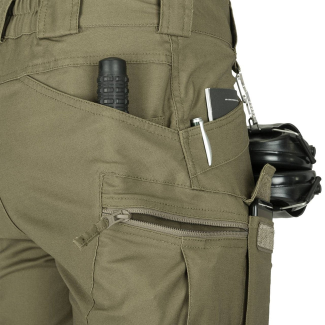 URBAN TACTICAL PANTS® - POLYCOTTON CANVAS - HELIKON® - OLIVE GREEN - SHORT